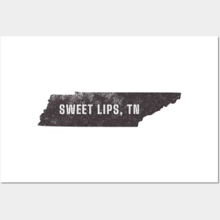 Sweet Lips - Map (Distressed) Posters and Art